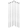 8PC 12inch Strong Fixation, Threaded Steel Ground Screws. Versatile for Pipe and Tent Fixing. Durable and Windproof.