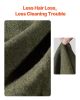 Wool Camping Blanket 64" x 88" Warm for Camping Hiking Travel Army Green